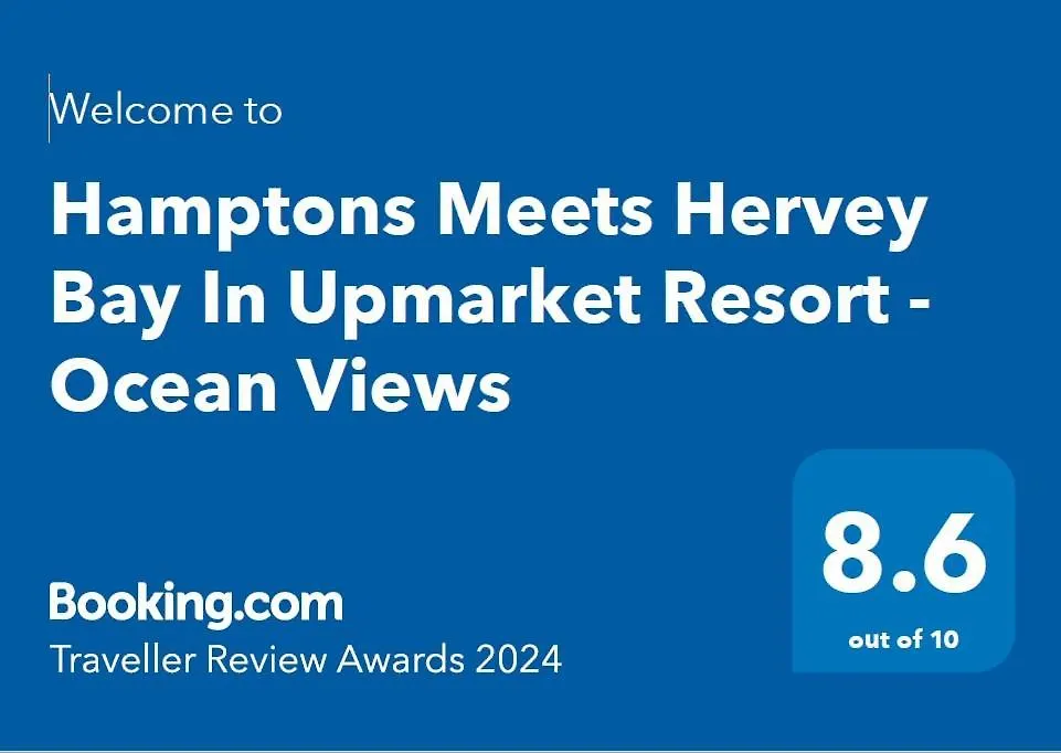 Apartment Hamptons Meets Hervey Bay In Upmarket Resort - Ocean Views