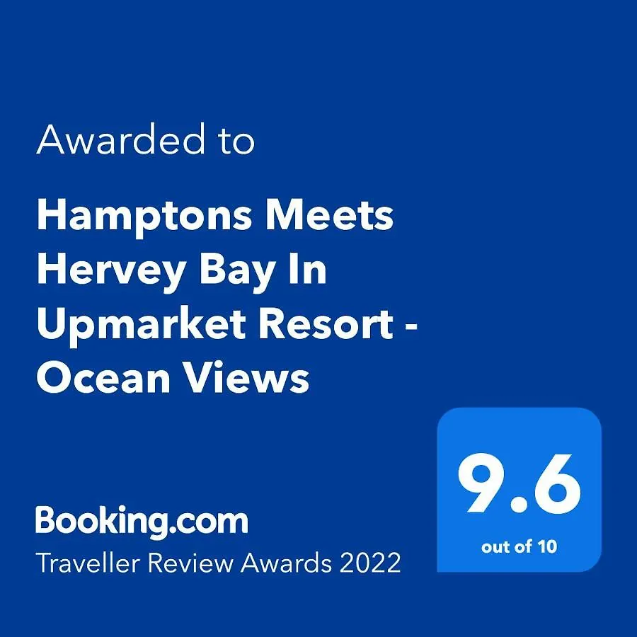 Apartment Hamptons Meets Hervey Bay In Upmarket Resort - Ocean Views